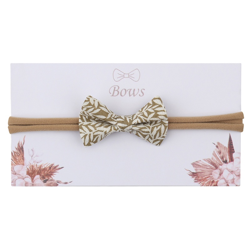Băng Đô Cotton Mềm Co Giãn In Họa Tiết Thắt Nơ Thời Trang Cho Bé Gái Sơ Sinh