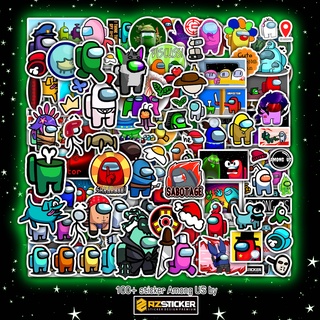 Sticker Among us - Hình Dán Among us Dán Mũ Bảo Hiểm Chống Nước Chất Liệu Decal Cắt Sẵn Từng Hình