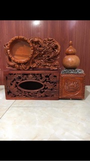 Gạt tàn gỗ hương 100%