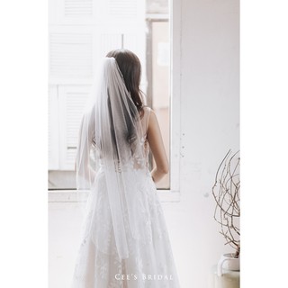 Veil / lúp / voan cài tóc Cô Dâu | Elisa Fingertip Veil | CVB-43 (có ảnh thực tế)