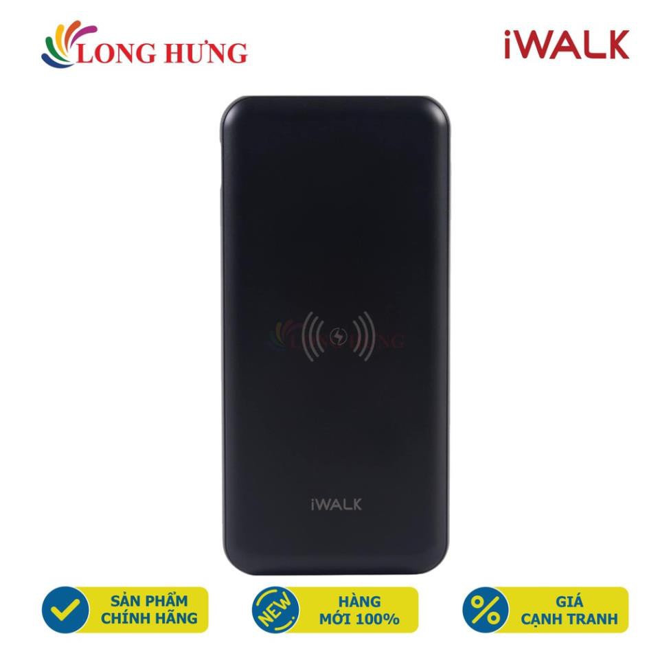 Sạc dự phòng kiêm sạc không dây iWalk Type-C 18W PD QC3.0 10000mAh CHIC 10000PA - Hàng chính hãng