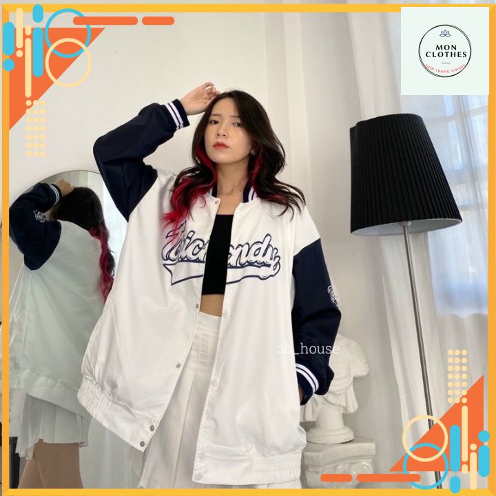 Áo Khoác Dù kiểu Bomber Unisex 2 Lớp Chống Nắng.Mặc theo nhóm hoặc COUPLE đều đẹp,dễ phối đồ_K090_Mon_Clothes