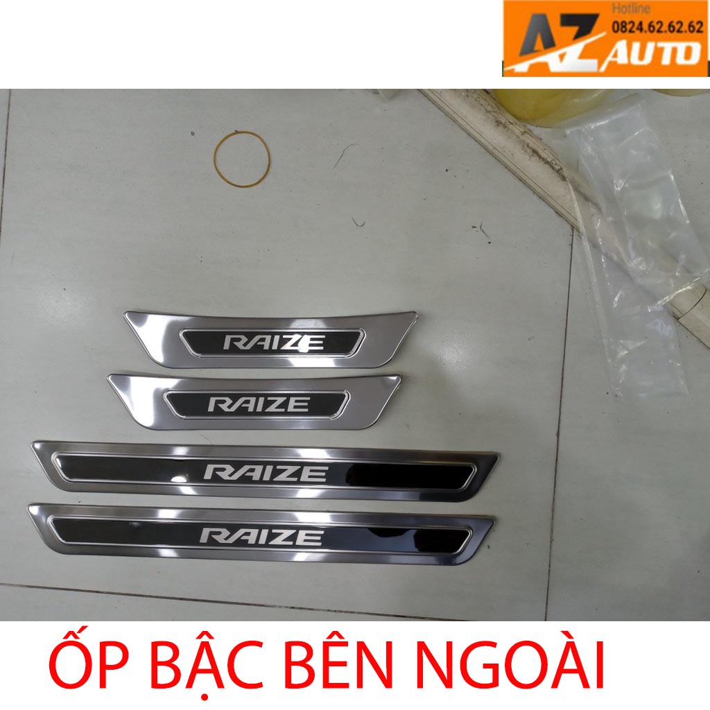 Ốp Bậc Cửa, Nẹp Bước Chân Toyota Raize 2021 - 2022, INNOX CAO CẤP