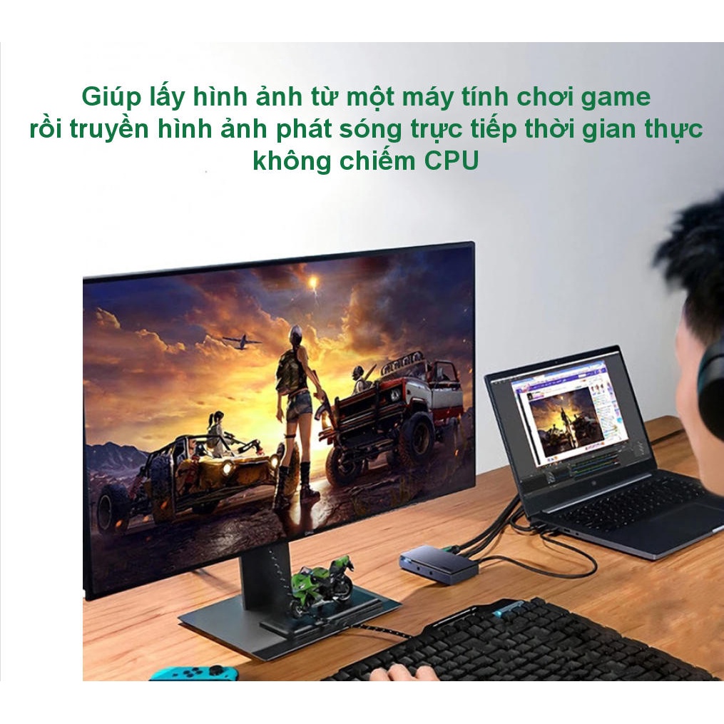 Thiết bị ghi hình hỗ trợ Livestream Capture HDMI Ugreen 10937