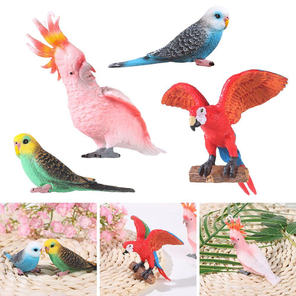 BEBETTERM Đồ trang trí Chim Vẹt Nhân Tạo Trang Trí