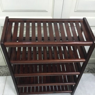 Kệ giầy dép gỗ tự nhiên 05 tầng 60cm