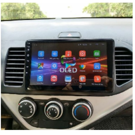 Màn hình Oled C2, Màn hình ô tô dvd android 9 inch theo xe kia morning
