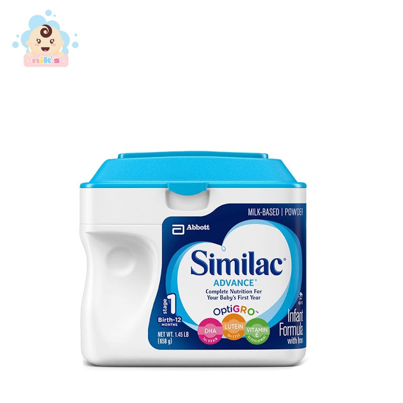 Sữa bột Abbott Similac Advance Optigro Hoa Kỳ 658g