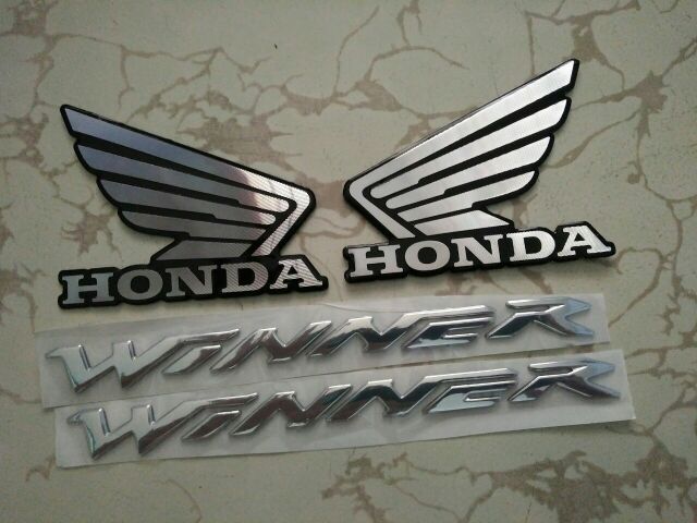 Bộ tem honda Winner mạ crôm