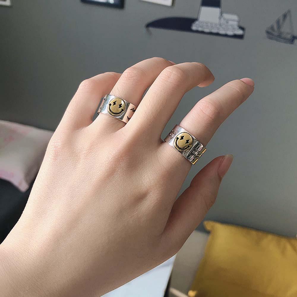 Nhẫn Hở Phong Cách Hàn Quốc Cổ Điển Thời Trang Dành Cho Nam Nữ