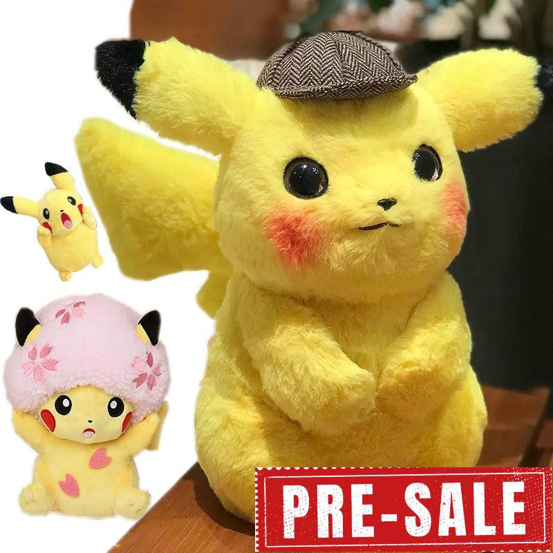 đồ chơi nhồi bông Hình Thám Tử Pikachu Mềm Mại 12 &quot;