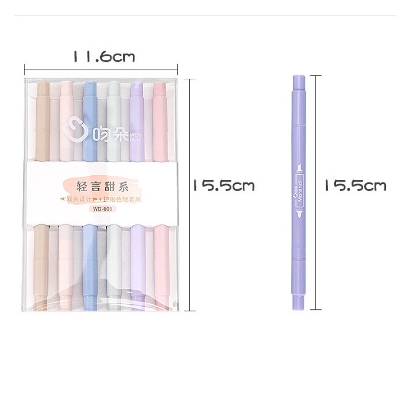 Set 6 Bút Đánh Dấu Nhiều Màu Sắc Dành Cho Học Sinh
