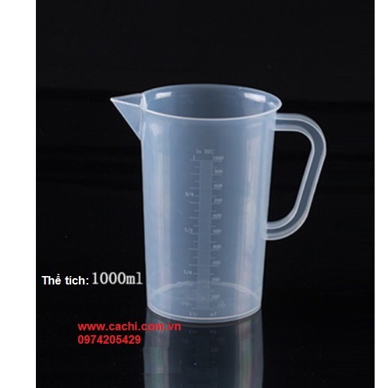 Ca đong có chia vạch nhựa các cỡ (từ 1000 ml - 2000 ml)