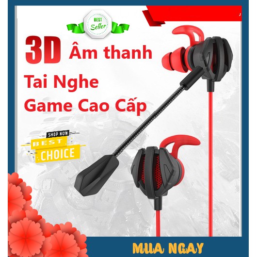 Tai Nghe Gaming Có Mic Rời Loa Siêu Trầm 3D G6 PRO GAMER Dành Cho Game Thủ Chơi Game Điện Thoại, Máy Tính