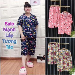 Đồ Bộ Pijama Lụa Nhật - Tay ngắn quần lửng