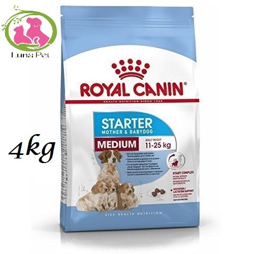 Thức ăn chó Royal Canin Medium Starter Mother &amp; BabyDog 4kg - Chó mẹ mang thai &amp; chó con &lt; 2 tháng 4kg