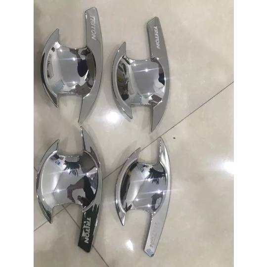Ốp Hõm Cửa Mạ Crom Cho Xe Triton 2016 đến 2020
