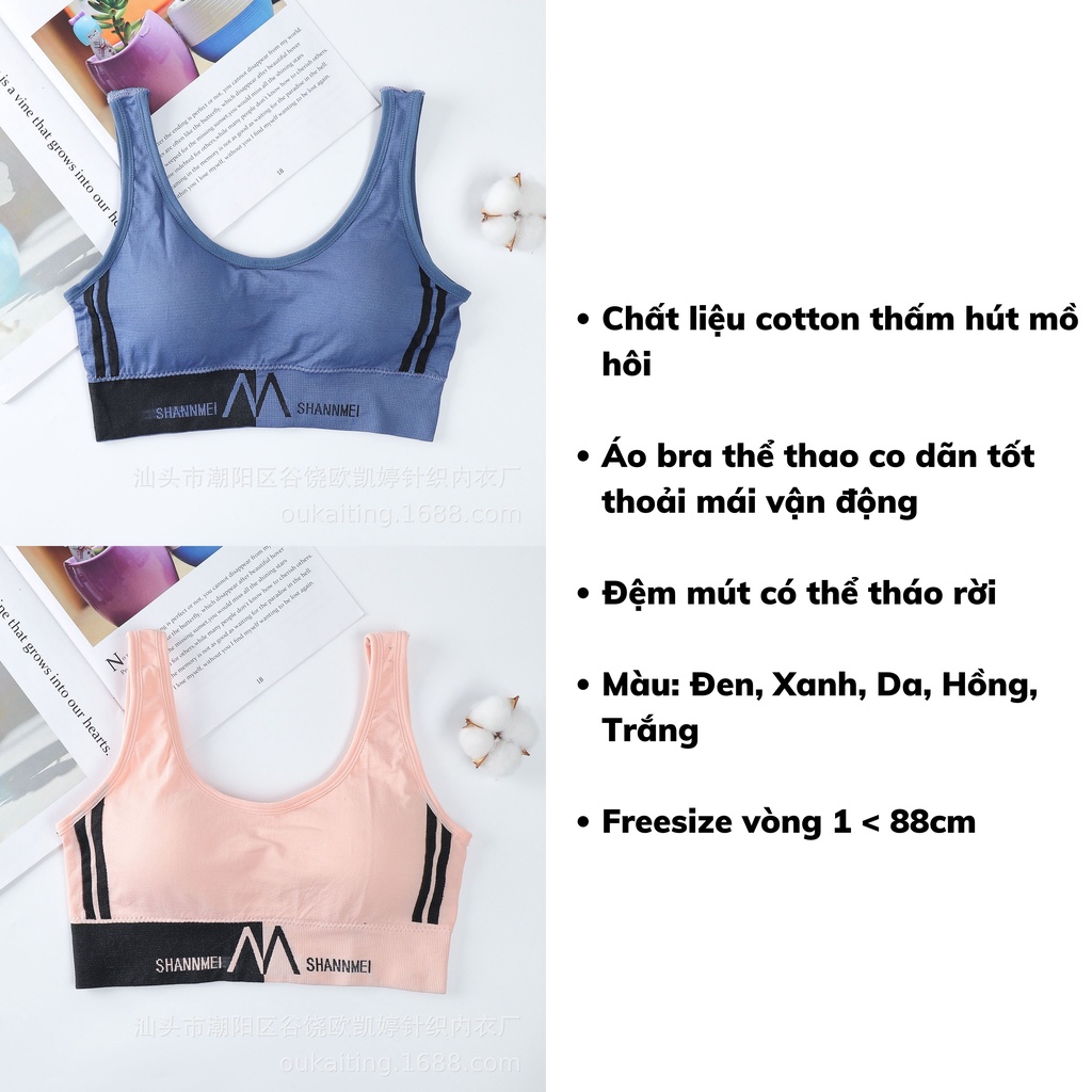 Áo bra nữ thể thao tập gym, áo ngực không gọng đẹp co dãn tốt quyến rũ DOPICO B3348