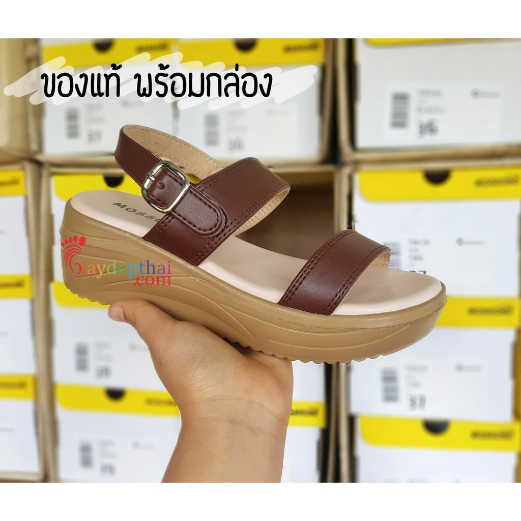 Giày Sandal nữ đế xuồng cao 5p Thái Lan mossono YW570