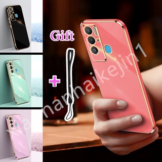 Ốp Điện Thoại TPU Mềm Mạ Viền Nhiều Màu Sắc Cho Tecno Pova Neo Tecno LE6