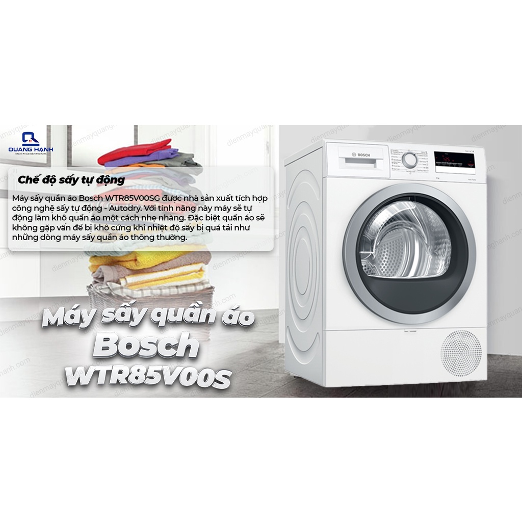 Máy sấy quần áo Bosch WTR85V00SG