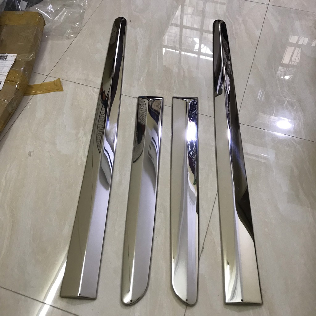 Bộ ốp nẹp sườn Inox xe Kia Morning form 2008 đến 2011 form cũ