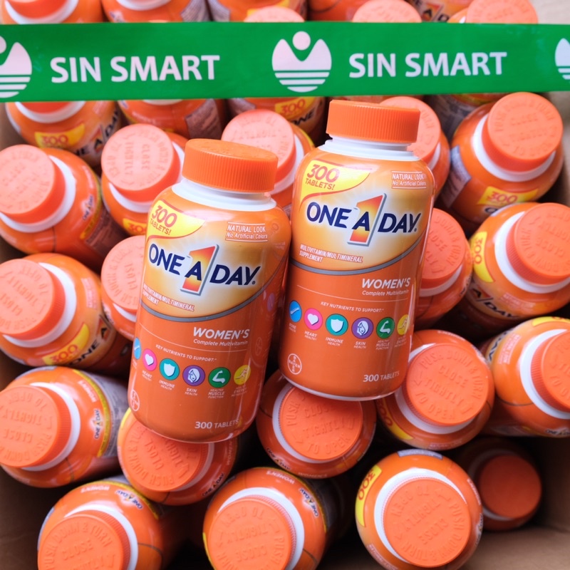 Viên uống One a day Men's , Women's 50+ Multivitamin 300 viên của Mỹ - Bổ sung vitamin tổng hợp men women