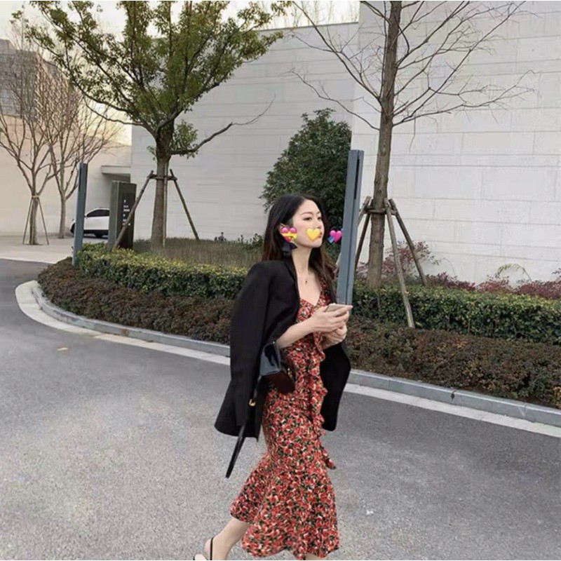 ĐẦM MIDI HOA ĐUÔI CÁ | BigBuy360 - bigbuy360.vn