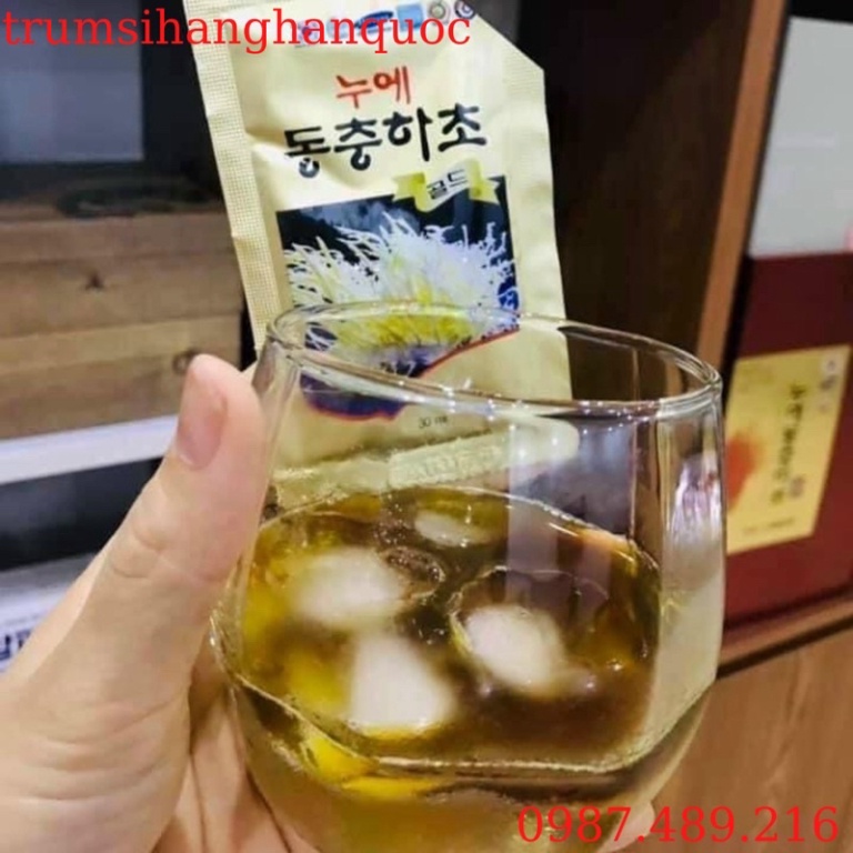 Nước Đông Trùng Hạ Thảo Hộp Gỗ Vàng Dream 60 gói [ Hàng Mới Về ]