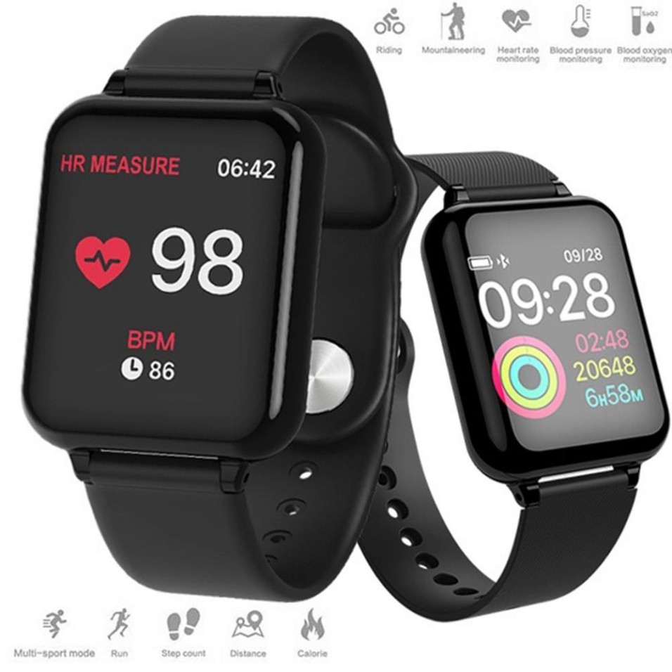 Đồng Hồ Thông Minh B57 Fullbox, Chống Nước, Kết Nối Bluetooth. Kiểu dáng giống Apple Watch