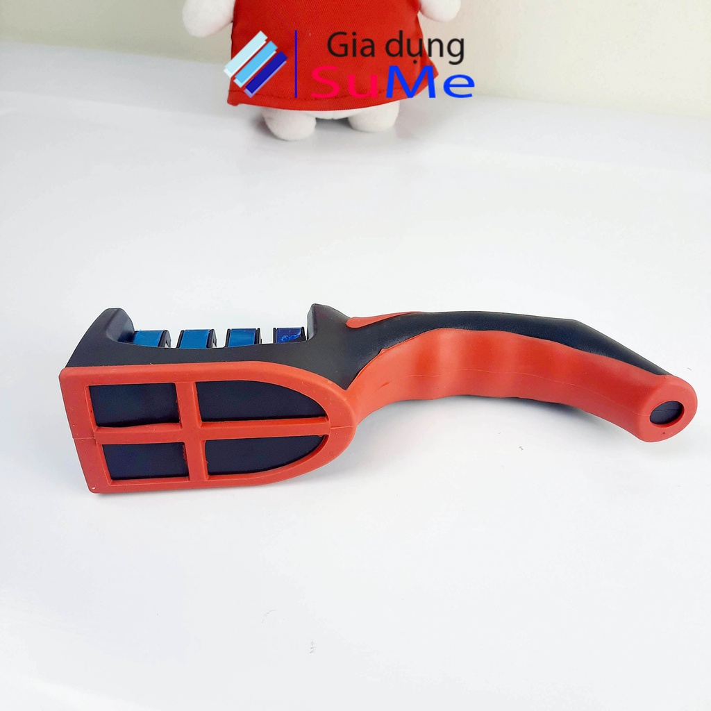 Dụng cụ mài dao kéo 3 rãnh, đồ mài dao Inox đa năng cầm tay tiện dụng