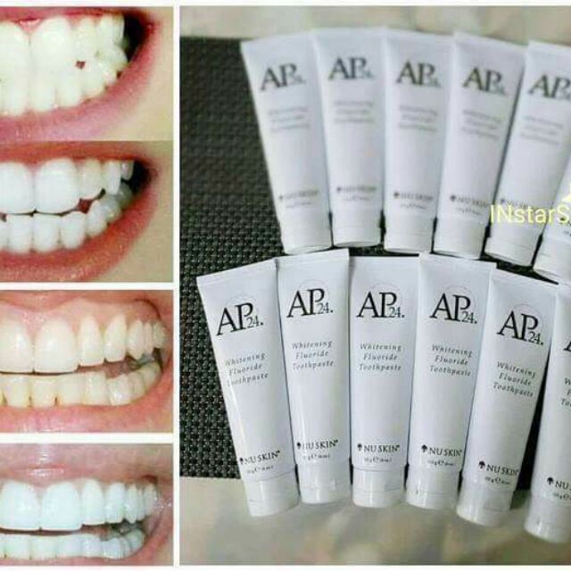 Kem đánh răng Ap24 xuất sứ Mỹ chính hãng nuskin hỗ trợ làm cho răng trắng tự nhiên hết hôi miệng và 