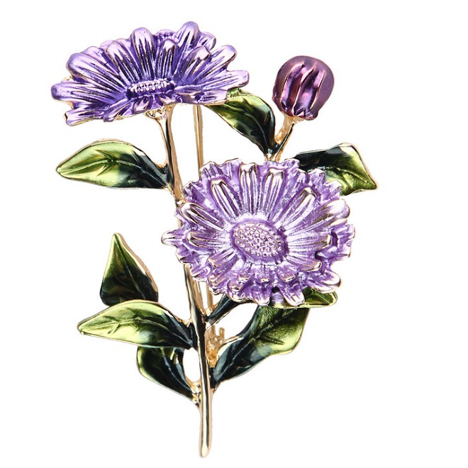 Cài áo vintage hoa cúc GC137