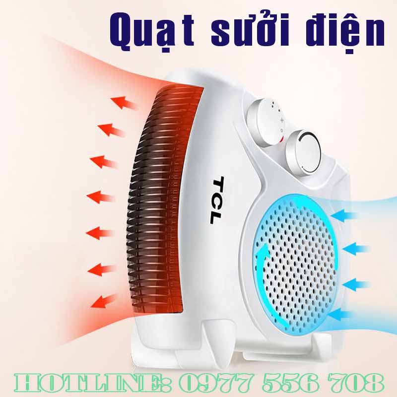 Quạt sưởi 𝐅𝐑𝐄𝐄𝐒𝐇𝐈𝐏 Máy sưởi gốm Ceramic công nghệ PTC không sáng góc quay 120 độ tự tắt máy khi bị nghiêng đổ - SLC.VN