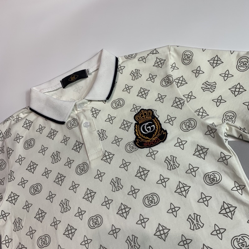 Áo thun cổ trụ thêu logo nổi(chất thun cotton 100%) | BigBuy360 - bigbuy360.vn