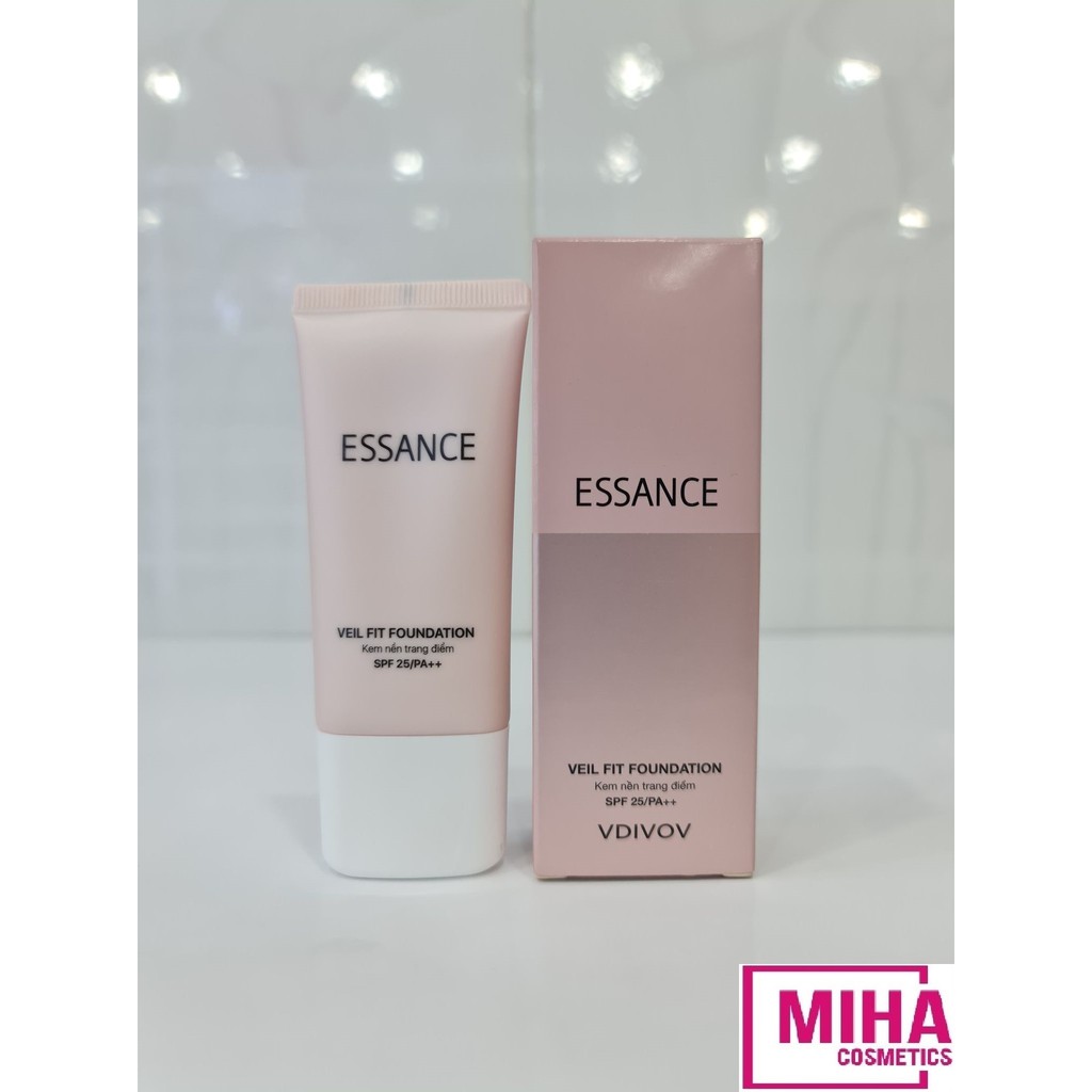 Kem Nền Trang Điểm Essance SPF25 PA++ Vdivov Veil Fit Foundation 30ml