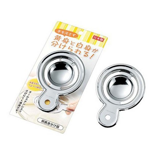 Dụng cụ tách lòng đỏ trứng gà ECHO | Thìa inox có lỗ tách lòng đỏ trứng hàng nội địa Nhật