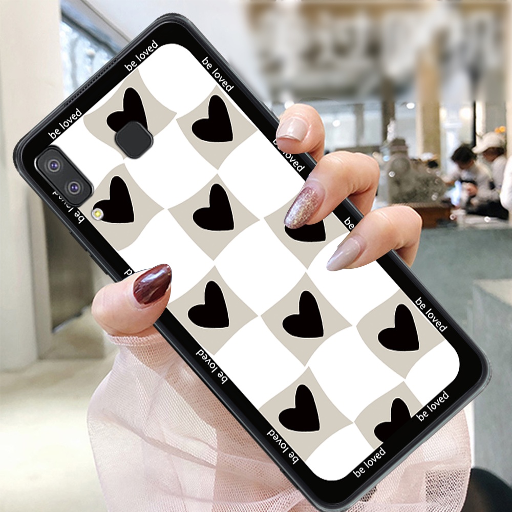 Ốp lưng điện thoại Samsung a8 star trái tim lượn sóng