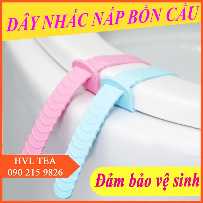 Dây nhấc nắp bồn cầu silicon bảo đảm vệ sinh, an toàn, tiện dụng - HVL TEA