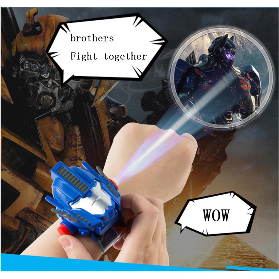 Đồng hồ điện tử đeo tay chiếu 24 hình 3D Projector Watch Robot Transformers - Optimus Prime
