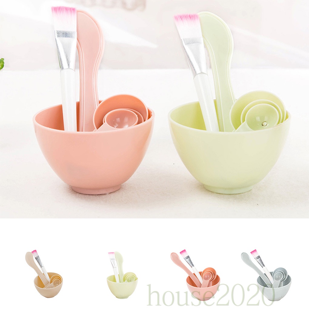 [Hàng mới về] Bộ 4 món dụng cụ đắp mặt nạ DIY tiện lợi chuyên dùng năm 2020
