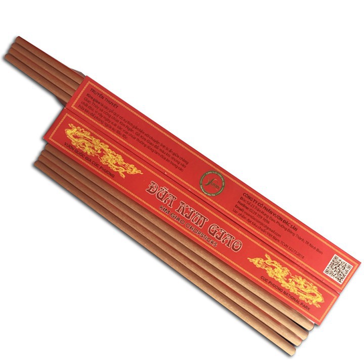 Combo 10 đôi Đũa gỗ Kim Giao (Dài 27cm) 100% tự nhiên - Không Sơn - Không Mối Mọt - Có khả Năng Phát Hiên Độc Tố #6
