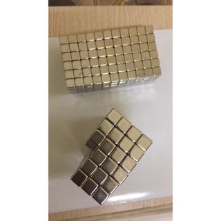 Nam châm viên trắng 10x10x10mm , nam châm đất hiếm hình vuông