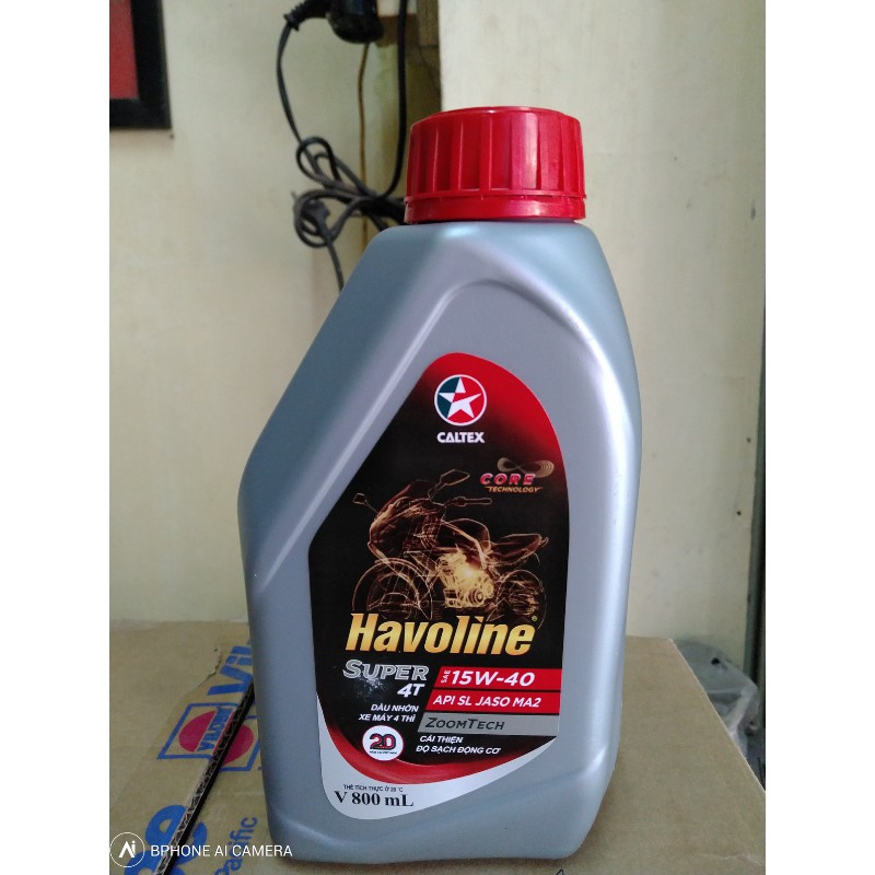 Dầu nhớt xe máy Havoline Caltex 15w40 (800ml)