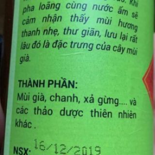 Nước thơm Mùi Già dùng xông, tắm 350ml