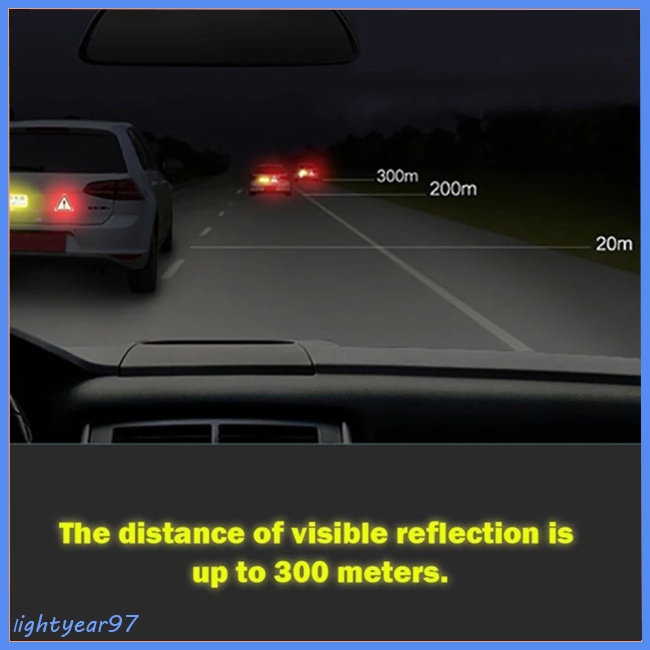 Nhãn Dán Phản Quang Cảnh Báo Hình Tam Giác Trang Trí Thân Xe Hơi / Xe Máy