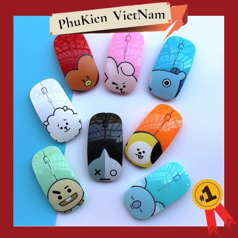 Chuột Bluetooth Không Dây Kpop Bts Bt21