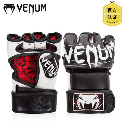 VENUM Venom MMA nửa ngón tay ngón tay ngón tay ngón tay hở Găng tay đấm bốc nữ Tự Do vật lộn chiến đấu trò chơi huấn luy