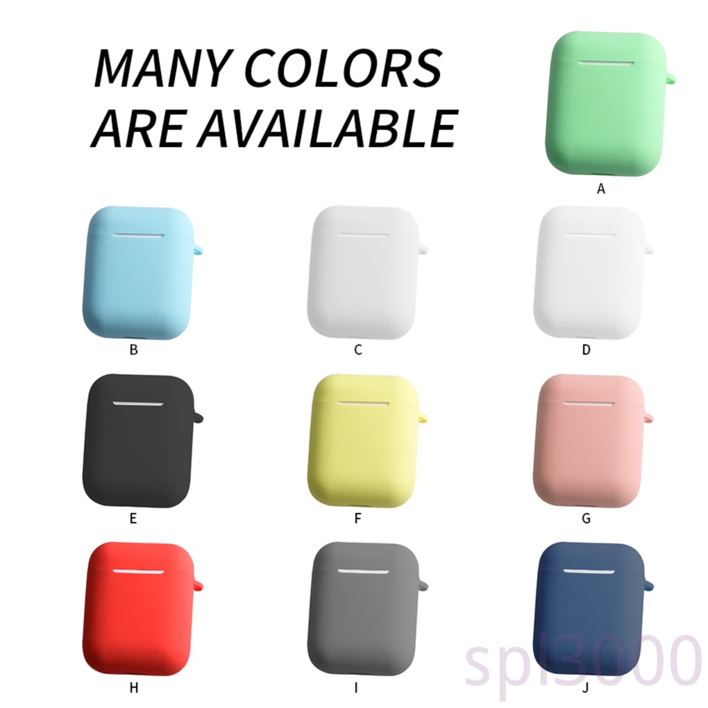 Vỏ bảo vệ hộp sạc tai nghe bluetooth không dây bằng silicon cho Airpods I9S/ I10/ I11/ I12