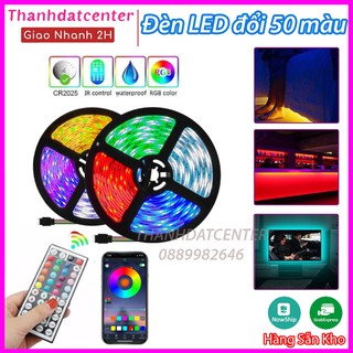 Đèn led tiktok đổi màu Elashome đèn led cảm ứng nhạc trang trí phòng ngủ sử dụng app và điều khiển RGB 5050 2835